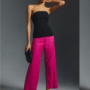 Maeve Colette Linen Cropped Pants - 24 Petite